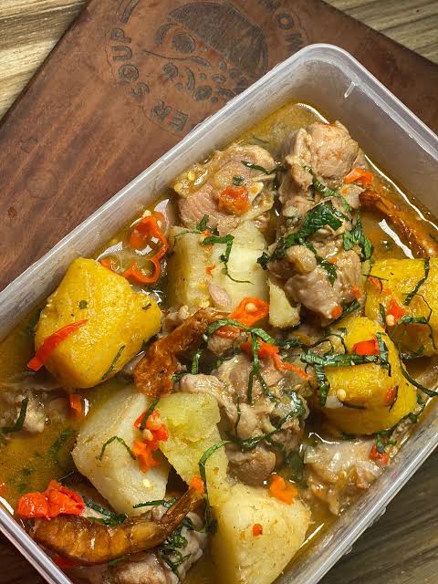 Turkey Yam & Plantain Peppersoup